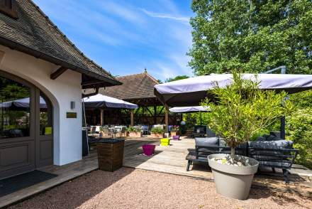 Hostellerie Bourguignonne Verdun sur le Doubs | <span><span><span>Hotel Séminaire Saône et Loire </span></span></span> | Terrasse