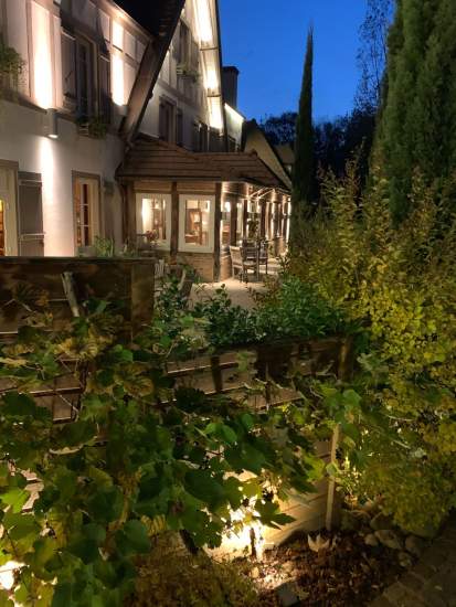 Hostellerie Bourguignonne Verdun sur le Doubs | Hôtel Restaurant Saône et Loire | Vue de nuit